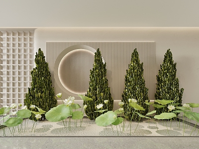 lotus green plant model