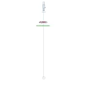 Modern Minimalist Pendant Light with Curved LED Lines and Sleek Metal Structure in Interior Design