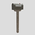 Mailbox Outdoor Mailbox Outdoor Mailbox Wood Mailbox Old-fashioned Mailbox Wood Mailbox Low Face Number Low Model Simple Model Game Video Level Realism 3d model