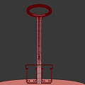 Modern Public Fitness Facility With Circular Top Brown Pole And Green Handrails