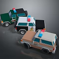 Kids Colorful Toy Police Cars With Flashing Lights For Playtime Fun