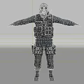 Next Generation Character Warrior Soldier Special Forces Drug Mask Terrorist Counter-terrorism Elite 3d model