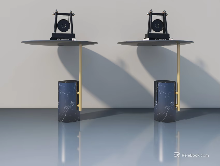 Modern Sofa And Coffee Table Set Interior Design With Marble Base Gold Metal Legs Round Tabletop 3d model 