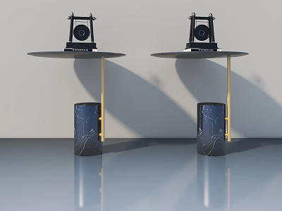 Modern Sofa And Coffee Table Set Interior Design With Marble Base Gold Metal Legs Round Tabletop 3d model