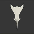 White Fighter Jet Featuring Sleek Aerodynamic Design And Visible Landing Gear On Dark Background