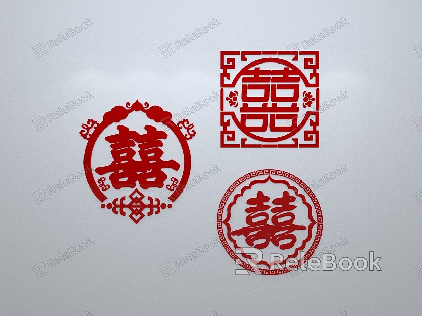 Chinese-style window grilles silhouette pane window sill border openwork window model