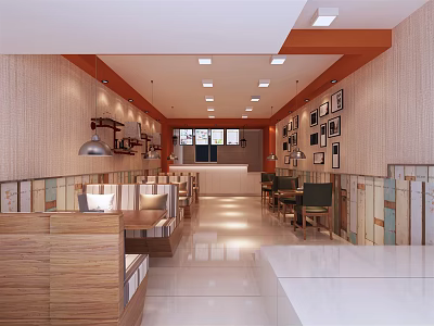 Modern Burger Shop 3d model Modern Burger Shop 3d model