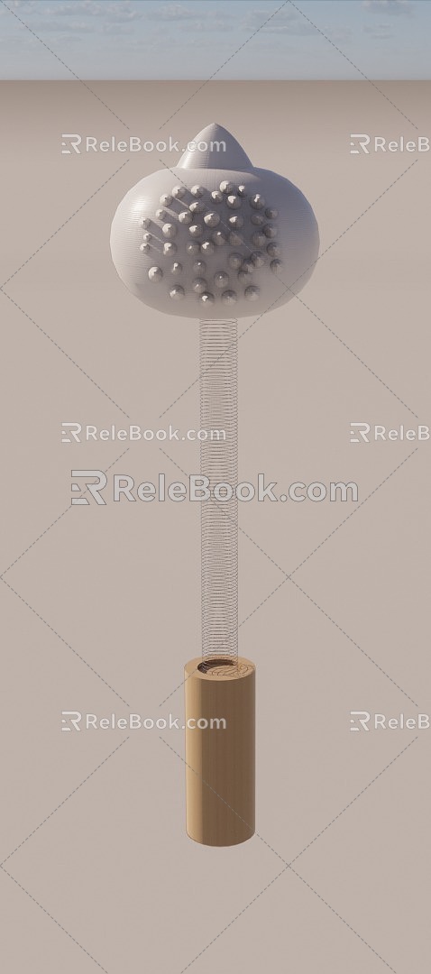 Household massage stick 3d model