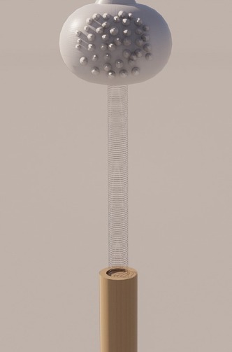 Household massage stick 3d model