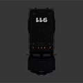 Black Armored Police Vehicle With Roof Emergency Lights And Equipment