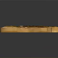 Golden Fish Organ Model with Hair Like Texture and Detailed Structure