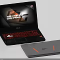 ASUS ROG Gaming Laptop Featuring Red Backlit Keyboard And The Choice of Champions Screen