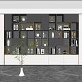Modern bookcase 3d model