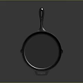 Stainless Steel Frying Pan With Long Handle And Side Grips For Home Cooking