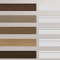 Decorative Lines In Multiple Wooden Tones And White For Interior Trim 3d model