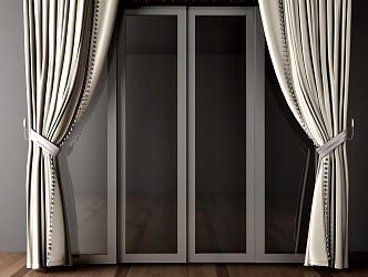 Modern Curtains 3d model