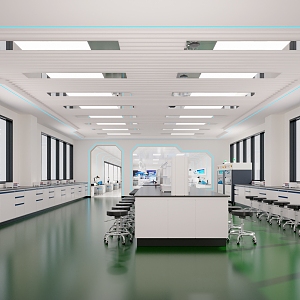 Classroom Laboratory 3d model