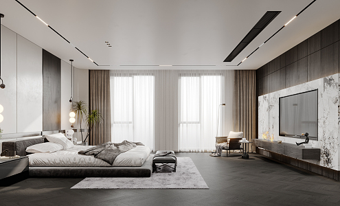 Modern Bedroom 3d model