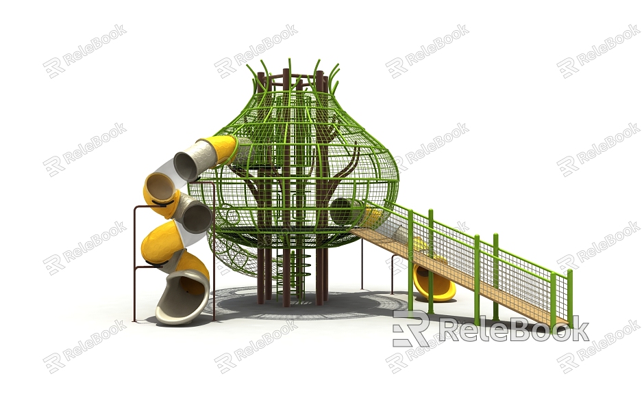 Modern slide amusement equipment model