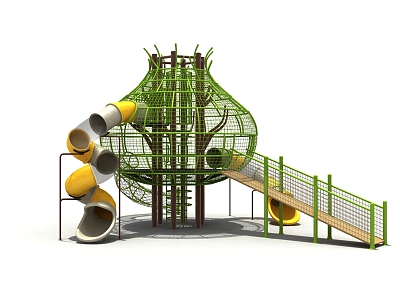 Modern slide amusement equipment model