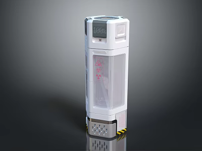Modern White Daily Electrical Appliance With Digital Display And Transparent Body For Home Use 3d model