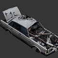 Volvo wreck 3d model