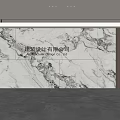 Modern Front Desk Background Wall Simple Background Wall Front Desk Reception Area Background Wall Company Front Desk Background Wall 3d model