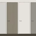 Various Color Hinged Doors With Metal Handles For Modern Home Interior