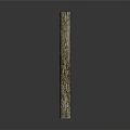 Garden Landscape Decorative Log With Natural Bark Texture And Smooth Cut Ends