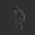 Game Movie Character 3D Model Muscular Build Bat Like Ears Open Mouth Mechanical Arms