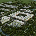 Multi-storey office building SU model 3d model