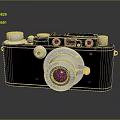 Vintage Film Camera With Metal Body And Lens As Classic Digital Collectible Equipment