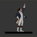 Modern game character Hamilton Hamilton Hamilton Wandering Singer 3d model