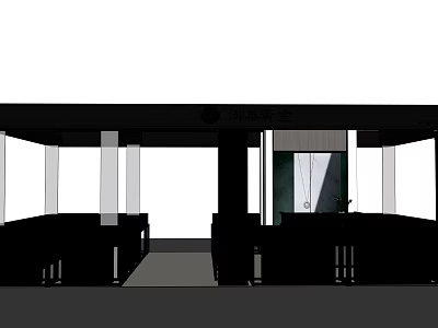 Elegant Jewelry Store Interior With Glass Display Cases And Precious Gem Exhibits 3d model