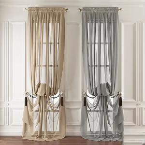 Vintage Curtain 3d model