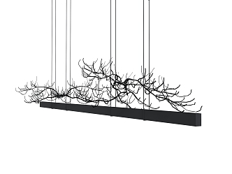 Chandelier Branches Chandelier Dead Branches 3d model