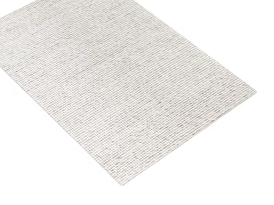 Light Beige Square Carpet With Woven Texture And Soft Surface For Living Room 3d model