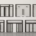 Various Modern Double Doors with Glass Panels and Metal Frame Designs