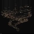 Modern Luxury Chandelier Design With Crystal Elements And Metal Structure For Interior Decoration