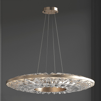 Light Luxury Crystal Chandelier 3d model