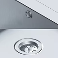 Stainless Steel Kitchen Sink With Single Bowl And Removable Cover Modern Design