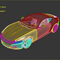 Sleek Silver Sports Car With Aerodynamic Design And Alloy Wheels