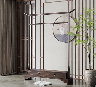 new chinese style hanger 3d model