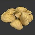 Fresh Organic Yellow Mushrooms Cluster As Natural Healthy Cooking Ingredients