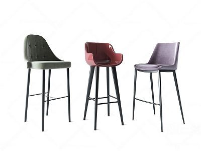 Modern Bar Chair 3d model