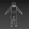 clown circus actor man character circus clown 3d model