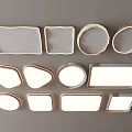 Modern Ceiling Lights With Various Shapes For Home Interior Decoration 3d model