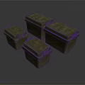 Set of Green Storage Boxes in Various Sizes With Secure Latches and Lids