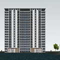 Modern style residence 3d model