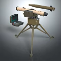 Portable Military Missile Launcher With Tripod Stand And Control Unit